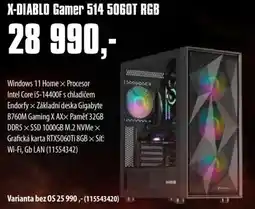 COMFOR X-DIABLO Gamer 514 5060T RGB nabídka