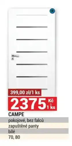 Merkury Market CAMPE pokojové, bez falců zapuštěné panty bílé nabídka