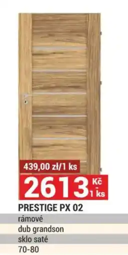 Merkury Market PRESTIGE PX 02 rámové dub grandson sklo saté nabídka