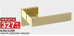 Merkury Market KLIKA KIJÓW rozeta fit, zlatá/satén, zlatá pvd nabídka