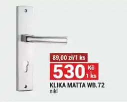 Merkury Market KLIKA MATTA WB.72 nikl nabídka