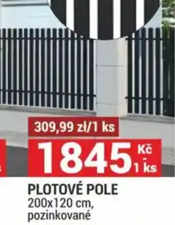 Merkury Market PLOTOVÉ POLE 200x120 cm, pozinkované nabídka