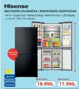 Planeo Elektro HISENSE Multidoor chladnička/RQ5P470SAFD, RQ5P470SAID nabídka