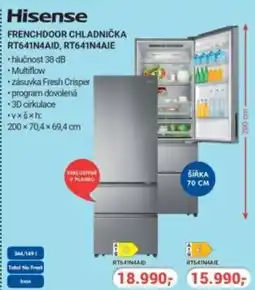 Planeo Elektro HISENSE Frenchdoor chladnička RT641N4AID, RT641N4AIE nabídka