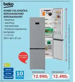 Planeo Elektro BEKO Kombi chladnička B5RCNA406HXB2 B5RCNA406HW1 nabídka