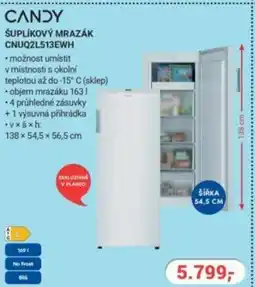Planeo Elektro CANDY Šuplíkový mrazák CNUQ2L513EWH nabídka