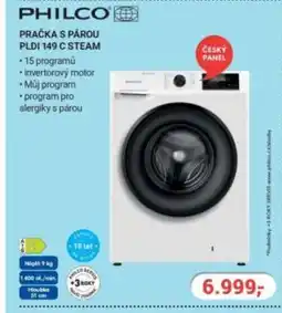 Planeo Elektro PHILCO Pračka s párou PLDI 149 C STEAM nabídka