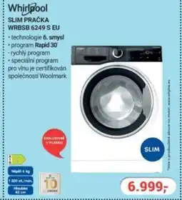 Planeo Elektro WHIRLPOOL Slim pračka WRBSB 6249 S EU nabídka