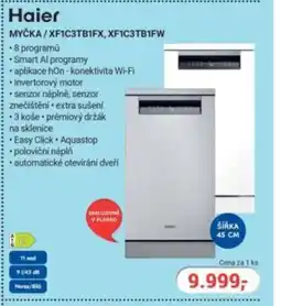 Planeo Elektro HAIER Myčka/XF1C3TB1FX, XF1C3TB1FW nabídka