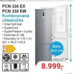 Planeo Elektro PCN 330 EX PCN 330 EW Kombinovaná chladnička nabídka