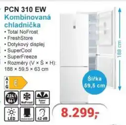 Planeo Elektro PCN 310 EW Kombinovaná chladnička nabídka