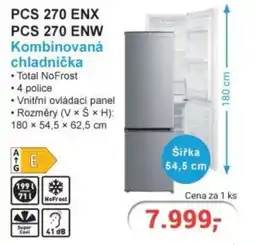 Planeo Elektro PCS 270 ENX PCS 270 ENW Kombinovaná chladnička nabídka