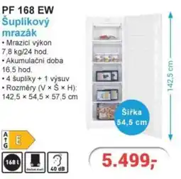 Planeo Elektro PF 168 EW Šuplíkový mrazák nabídka