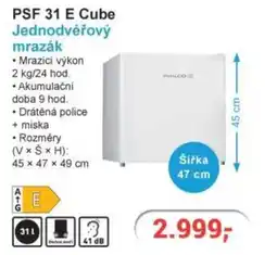 Planeo Elektro PSF 31 E Cube Jednodvéřový mrazák nabídka