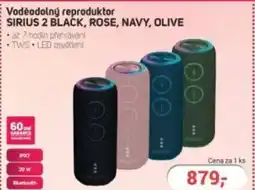 Planeo Elektro Voděodolný reproduktor Sirius 2 black, rose, navy, olive nabídka