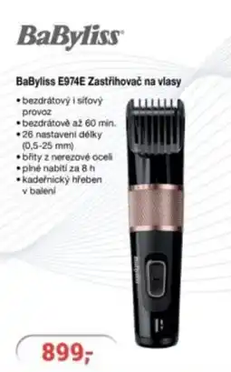 Planeo Elektro BaByliss E974E Zastřihovač na vlasy nabídka