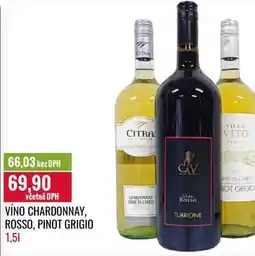 Ratio VÍNO CHARDONNAY, ROSSO, PINOT GRIGIO 1,5l nabídka