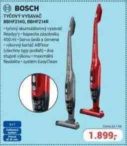 Planeo Elektro BOSCH Tyčový vysavač BBHF214G, BBHF214R nabídka