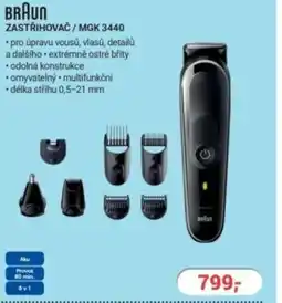 Planeo Elektro BRAUN Zastřihovač / MGK 3440 nabídka