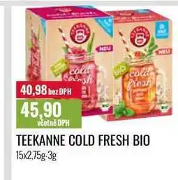 Ratio TEEKANNE COLD FRESH BIO 15x2,75g-3g nabídka