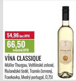 Ratio VÍNA CLASSIQUE 0,75l nabídka