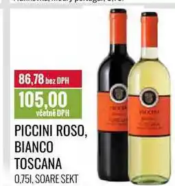 Ratio PICCINI ROSO, BIANCO TOSCANA 0,75l nabídka