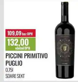 Ratio PICCINI PRIMITIVO PUGLIO 0,75l nabídka