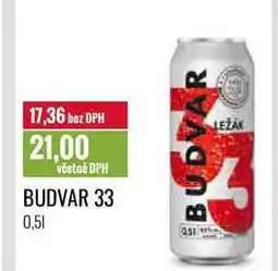Ratio BUDVAR 33 0,5l nabídka