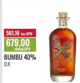 Ratio BUMBU 40% 0,7l nabídka