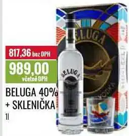 Ratio BELUGA 40% + SKLENIČKA 1l nabídka