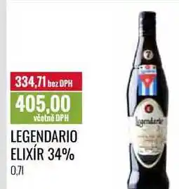 Ratio LEGENDARIO ELIXÍR 34% 0,7l nabídka
