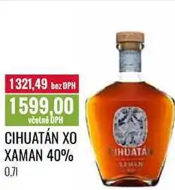 Ratio CIHUATÁN XO XAMAN 40% 0,7l nabídka