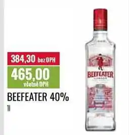 Ratio BEEFEATER 40% 1l nabídka