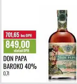 Ratio DON PAPA BAROKO 40% 0,7l nabídka