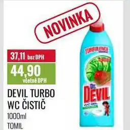 Ratio DEVIL TURBO WC ČISTIČ 1000ml nabídka