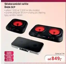 Planeo Elektro Sklokeramické vařiče Řada SCP nabídka