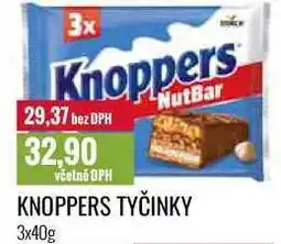 Ratio KNOPPERS TYČINKY 3x40g nabídka