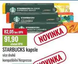 Ratio STARBUCKS kapsle nabídka