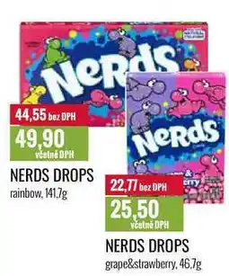 Ratio NERDS DROPS rainbow, 141,7g nabídka