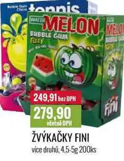 Ratio ŽVÝKAČKY FINI 4,5-5g 200ks nabídka