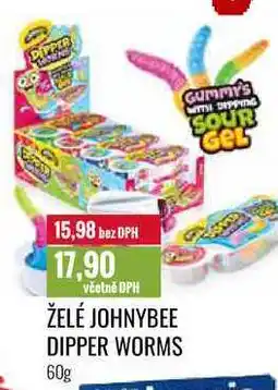 Ratio ŽELÉ JOHNYBEE DIPPER WORMS 60g nabídka