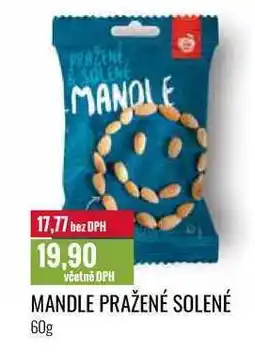 Ratio MANDLE PRAŽENÉ SOLENÉ 60g nabídka