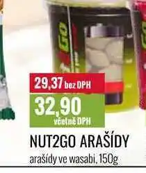 Ratio NUT2GO ARAŠÍDY arašídy ve wasabi, 150g nabídka