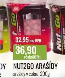 Ratio NUT2GO ARAŠÍDY arašídy v cukru, 200g nabídka