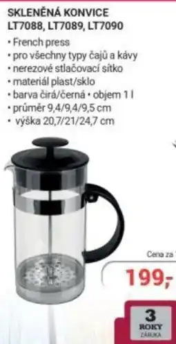 Planeo Elektro Skleněná konvice LT7088, LT7089, LT7090 nabídka