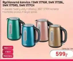 Planeo Elektro Rychlovarná konvice /SWK 1771GR, SWK 1772BL, SWK 1775RS, SWK 1777CH nabídka