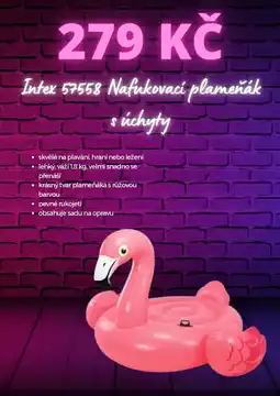 Mall.cz Intex 57558 Nafukovací plameňák s úchyty nabídka