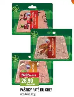 Ratio PAŠTIKY PATÉ DU CHEF 125g nabídka