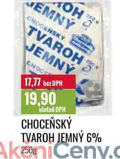 Ratio CHOCEŇSKÝ TVAROH JEMNÝ 6% 250g nabídka