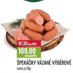 Ratio ŠPEKÁČKY VÁZANÉ VÝBĚROVÉ cena za 1Kg nabídka